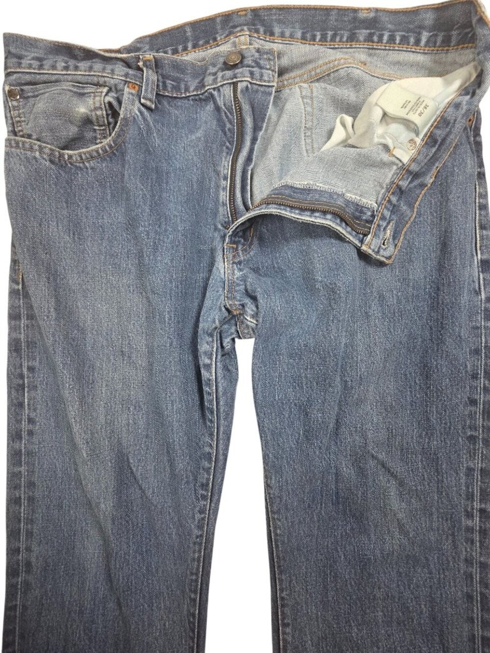 Denim & Supply RL Mens Straight Leg Cotton Blue Jeans 38x30